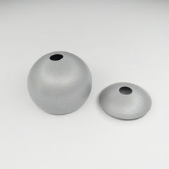 Корпус куля D52 H40 з кришкою сірий перламутр