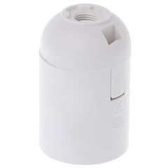 Патрон пластиковый Е27 белый, Цвет: белый - Edisons