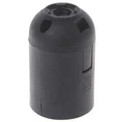 Патрон пластиковый Е27 черный, Цвет: черный - Edisons