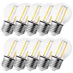 Набір 10 шт LED ламп Edisons G45 E27 5W 2700K димованих Premium