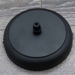 Розетка стельова D120 H20 чорна