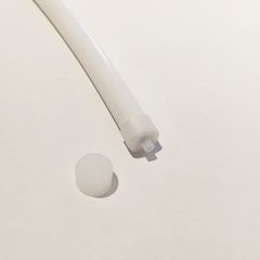 Комплект силіконових заглушок для гнучкого неону 28 мм білі