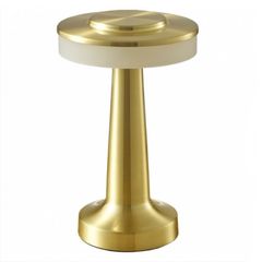 Настільна акумуляторна LED лампа 1800 mAh 2W 2000-6500K USB золота, Color: золото