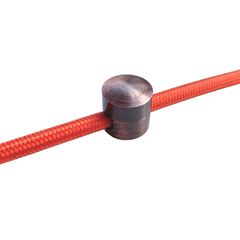 Крепление фиксатор провода D8-M металлическое для наружной проводки красная бронза - Edisons