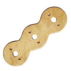 Рамка дерев'яна світла (береза) на 3 пости для накладних вимикачів і розеток SOFTY