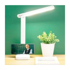 Лампа настільна акумуляторна FL-3 8W від USB біла на 10 годин роботи від акумулятору, Час роботи від акумулятора, год.: 10