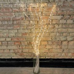 Декоративная лоза белая с украшением в виде гирлянды - Edisons