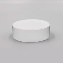 Корпус D100 H33 металевий з пластиковою кришкою білий