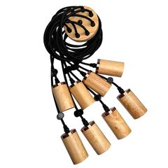 Люстра-паук в скандинавском стиле на 8 ламп с деревянным патроном с накладкой античная медь, Вид люстри Павук: 23 - Edisons