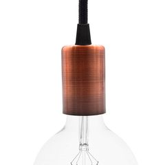 Металлический патрон Е27 красная бронза, Цвет: красная бронза - Edisons