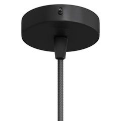 Розетка потолочная D80 H20 черная - Edisons