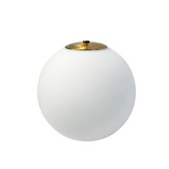 Плафон стеклянный шар белый матовый D150 с бронзовым креплением под лампу G9/E14 Premium, Диаметр, мм: 150 - Edisons