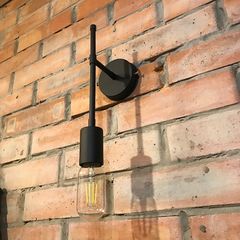 Бра в індустріальному стилі Lulu без плафона чорне