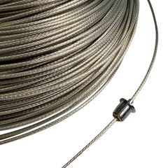 Провод-трос 1х0,5 диаметром 2,3мм с тефлоновым покрытием Прозрачный, Сечение: 1x0,5мм - Edisons