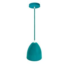 Підвісний світильник у скандинавському стилі з абажуром у вигляді скругленого конуса бірюза, Color: бірюзовий