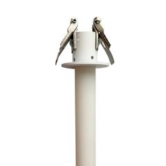 Кріплення гнучкого неону 24 мм стельове прихованого типу металеве біле