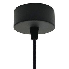 Розетка потолочная D70 H30 черная - Edisons