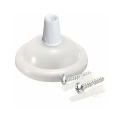 Розетка потолочная D65 H25 белая - Edisons