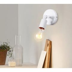 Бра у стилі лофт Sindy металевий з поворотним механізмом біле