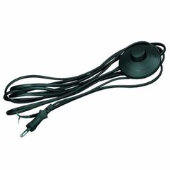 Провод с ножным выключателем PRH-003-11 черный, Сечение: 2х0.75мм, Цвет провода: черный - Edisons