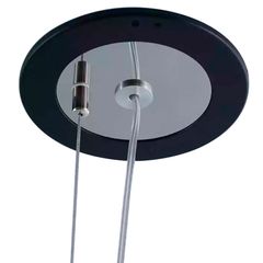 Розетка стельова D120 H5 чорна