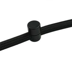 Кріплення фіксатор проводу D10 металеве для зовнішньої проводки чорне