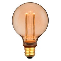 Virtual Filament LED лампа Эдисона G95 RN E27 4W 1800К разборная Premium - Edisons
