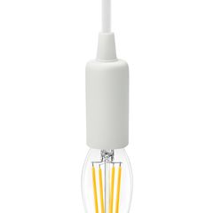 Металлический патрон Е14 белый, Цвет: белый - Edisons