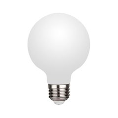 LED лампа Edisons Ceramic G80 Е27 6W 3000K белая бархатно-матовая, Температура света: 3000К - Edisons