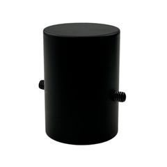 Накладка-з'єднувач 27х38 мм для гнучкого неону діаметром 22 мм металева чорна