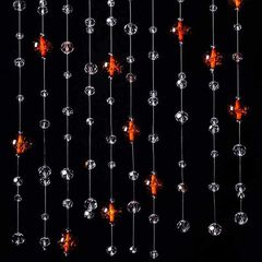 Штора зі скляних бусин діаметром 8 мм, 10 мм, 14 мм, 18 мм (за 1 нитку довжиною 1 м)