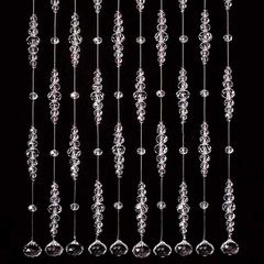 Штора зі скляних бусин діаметром 4 мм, 8 мм, 10 мм, 12 мм, 16 мм, 20 мм (за 1 нитку довжиною 1 м)