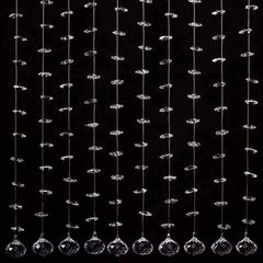 Штора зі скляних бусин діаметром 12 мм і 20 мм (за 1 нитку довжиною 1 м)