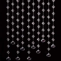 Штора зі скляних бусин діаметром 4 мм, 14 мм, 20 мм (за 1 нитку довжиною 1 м)