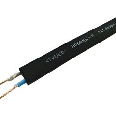 Провод каучуковый 2х1,5 (медь) для Belt Light плоский Черный - Edisons