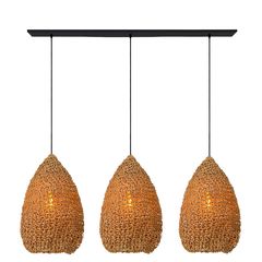 Люстра плетена Bali Style з 3 абажурами