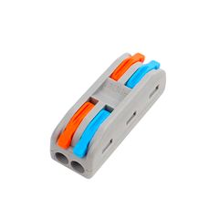 Клема прохідна M422A типу WAGO 2 на 2 проводи 0.08–4 мм²/12–28AWG 32А 250В важільний затискач Premium, Кількість: 1 шт.
