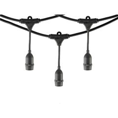 Вулична ретро гірлянда Дроп Лайт Е14  М19 (5м 10 патронів) IP65 вологозахищена