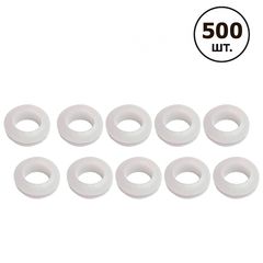 Втулка гумова біла 10мм [CLONE] [CLONE] [CLONE] [CLONE], Кількість: 500 шт., Color: White