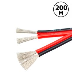 Бухта 200 м Экстрамягкого силиконового двойного провода 28AWG 2x0.08мм² Premium, Сечение: 2х0.08мм, Количество: бухта - Edisons