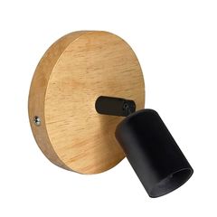 Бра у скандинавському стилі SK-S1 з дерев'яною основою чорне, Колір патрону: чорний