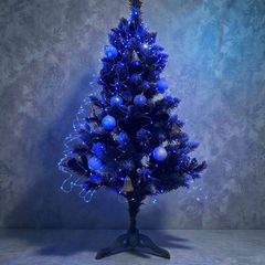 Гирлянда новогодняя Конский Хвост 200LED 10 нитей по 2м цвет Синий режим статика и мерцание от батареек - Edisons