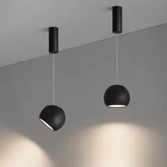 Трековий підвісний LED світильник Laviki 12W Чорний 3000K Premium