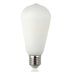 LED лампа Edisons Ceramic ST64 Е27 6W 3000K біла оксамитово-матова, Температура світла: 3000К