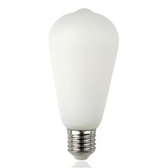 LED лампа Edisons Ceramic ST64 Е27 6W 4000K белая бархатно-матовая, Температура света: 4000K - Edisons