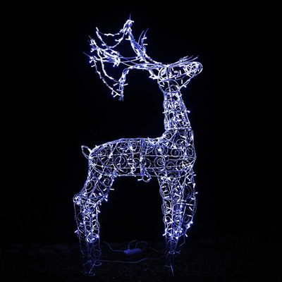 Гірлянда зовнішня Wrapper чорна 50LED 5м 10flash IP65 Світіння - синій Premium, зображення 6