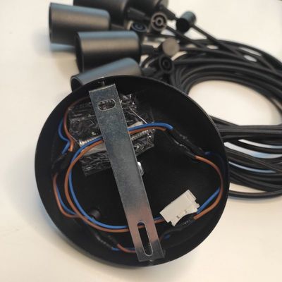 Люстра паук  в стиле лофт на 5 ламп Эдисона розетка 120 мм черная, Вид люстри Павук: 3, изображение 10 - Edisons