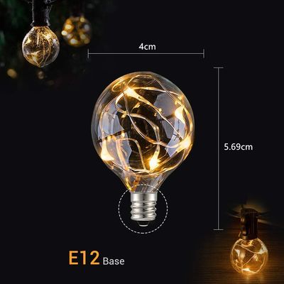 Новорічна гірлянда з LED лампочок G40 з крапельними діодами 9 метрів 30 (+1) ламп + 3м шнур, зображення 11