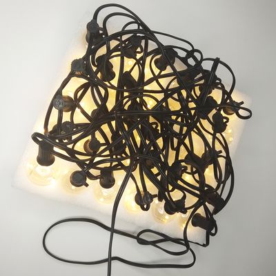 Гірлянда 9 метрів на 30 (+1) ламп G40 2200K зі світлодіодних ниток, зображення 4