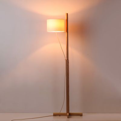 Торшер Nordic Wood дерев'яний (натуральний ясен) з абажуром, зображення 3